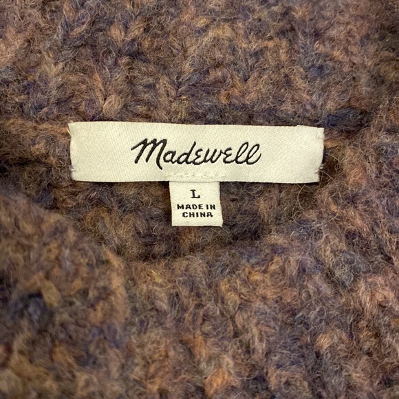 Madewell Purple Turtleneck Sweater - Picture 2 of 9
